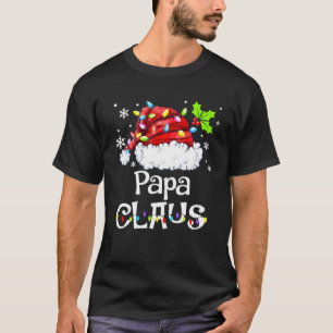 T-shirt Papa Claus Pajama de Noël Famille Correspondant No