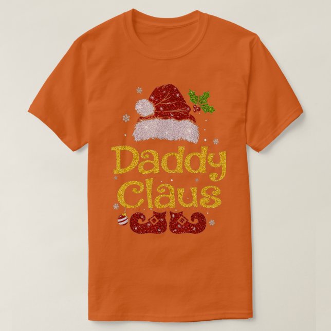T-shirt Papa Claus Pajama de Noël Famille Correspondant No (Design devant)