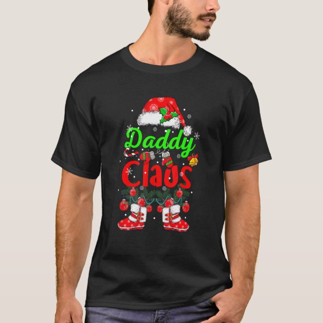 T-shirt Papa Claus Père Noël Casquette Chaussures jumelées (Devant)