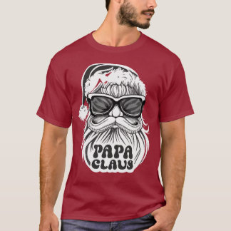 T-shirt Papa Claus Santa Drôle de Noël Pyjama Amusant