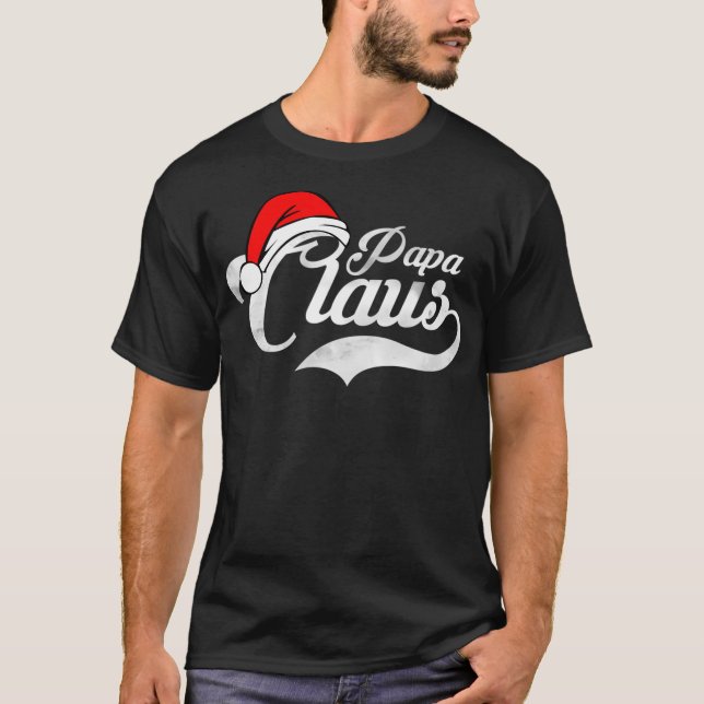 T-shirt Papa Claus T- (Devant)
