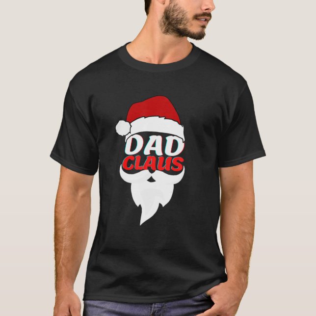 T-shirt Papa Clause Christmas Papa Père Noël Family Corres (Devant)