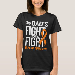 T-shirt Papa combat Mon combat Lutte Leucémie Sensibilisat