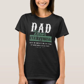 T-shirt Papa connaît tout Fête des pères 1