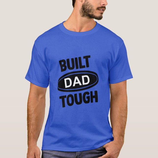 T-shirt Papa construit dur (Devant)
