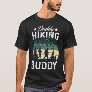 T-shirt Papa Copain de randonnée Montagne Camping Randonne