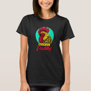 T-shirt Papa Coq Papa Volailler Éleveur De Volailles Papa