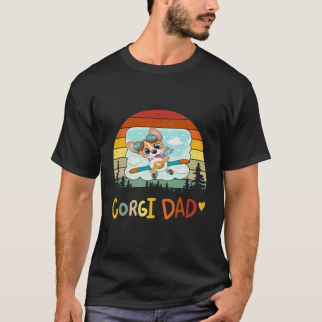 T-shirt Papa Corgi 182 (Devant)