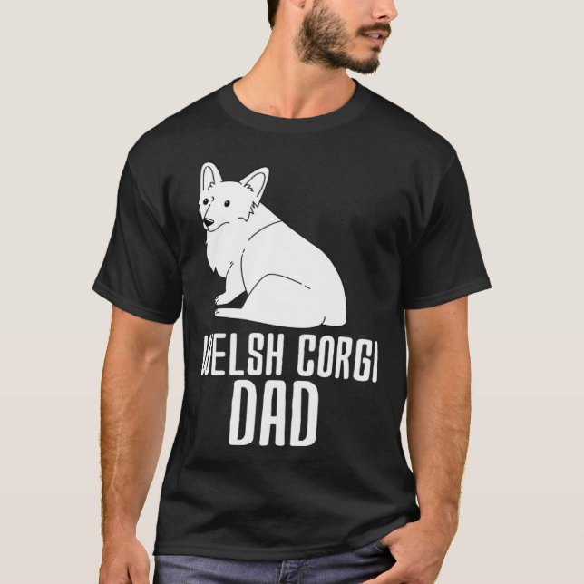T-shirt Papa Corgi Gallois (Devant)