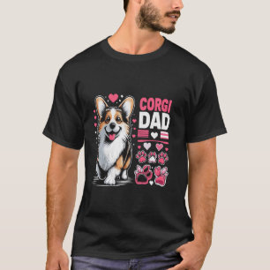 T-shirt Papa Corgi pour les amoureux d'animaux de compagni