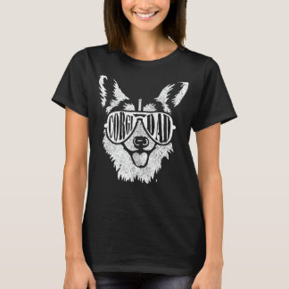 T-shirt Papa Corgi Rétro Propriétaire de Chien Animal de C