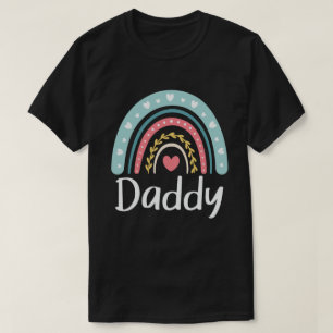 T-shirt Papa Cute Papa Famille Correspondant Rainbow T-Shi