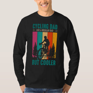 T-shirt Papa Cycliste Comme Un Papa Régulier Mais Un Cycli