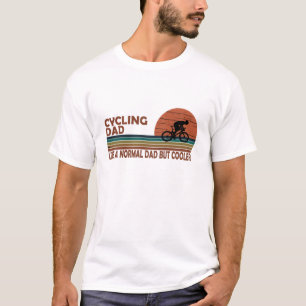 T-shirt Papa cycliste drôle comme un papa normal mais plus