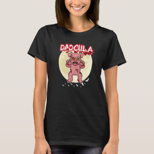 T-shirt Papa Dacula Dracula Vampire Papa Fête Halloween Ho