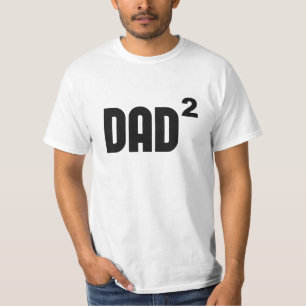 T-shirt Papa Dad2 carré exponentiellement