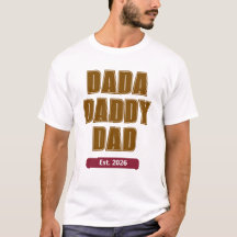 Papa Dada Minimaliste Créé en 2026 Première Fête d