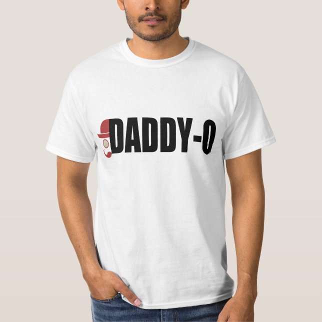 T-shirt Papa Daddy-O Hipster (Devant)