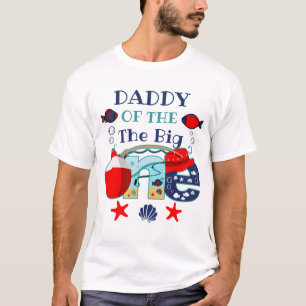 T-shirt Papa d'anniversaire de pêche du garçon d'anniversa