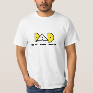 T-shirt Papa dans Morse Code & Texte géométrique