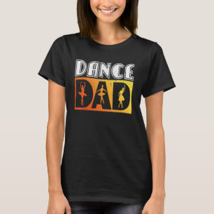 T-shirt Papa Danseur en Ballet en détresse Vintage Rétro P