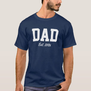 T-shirt "Papa - date est" cadeau de nouveauté