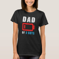 Papa De 3 Garçons Batterie Basse Fête des pères Hu