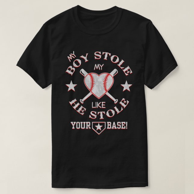 T-shirt Papa de baseball (Design devant)