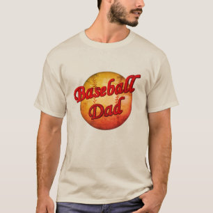 T-shirt Papa de baseball
