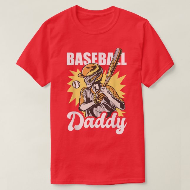 T-shirt Papa de baseball pour la Fête des pères (Design devant)