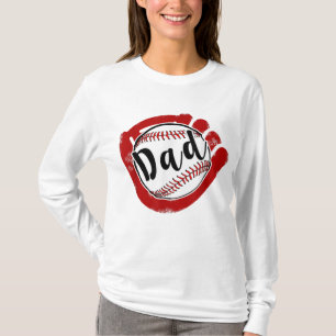 T-shirt Papa de baseball pour la mère de softball