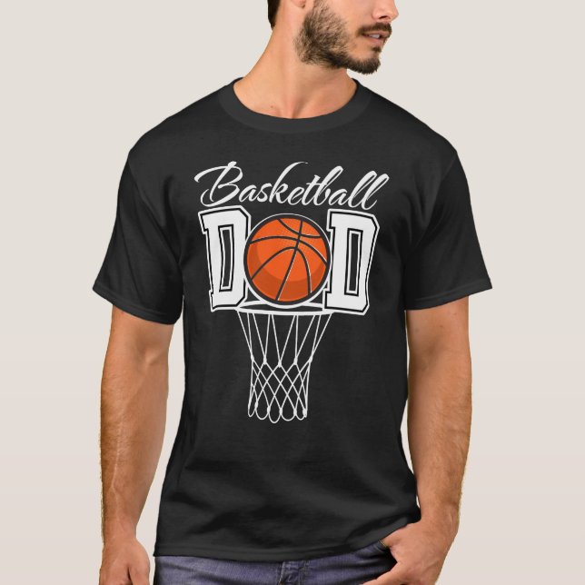 T-shirt papa de basket (Devant)
