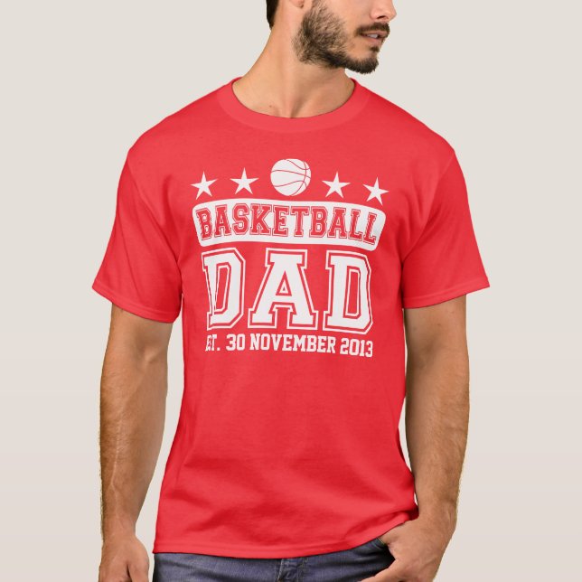 T-shirt Papa de basket-ball (Devant)