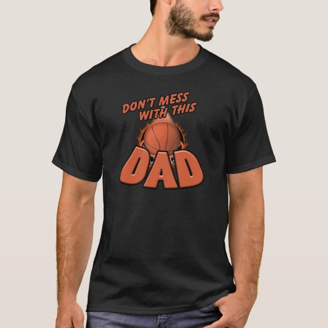 T-shirt Papa de basket-ball (Devant)