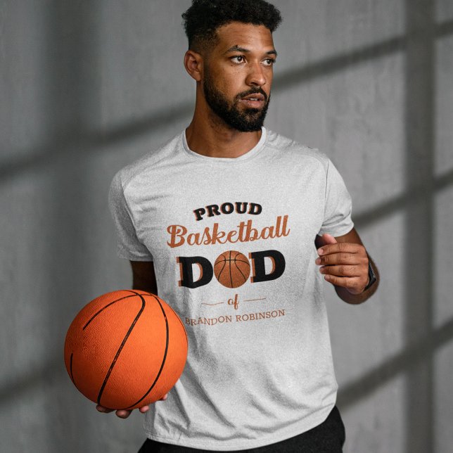 T-shirt papa de basket-ball personnalisé (Créateur téléchargé)