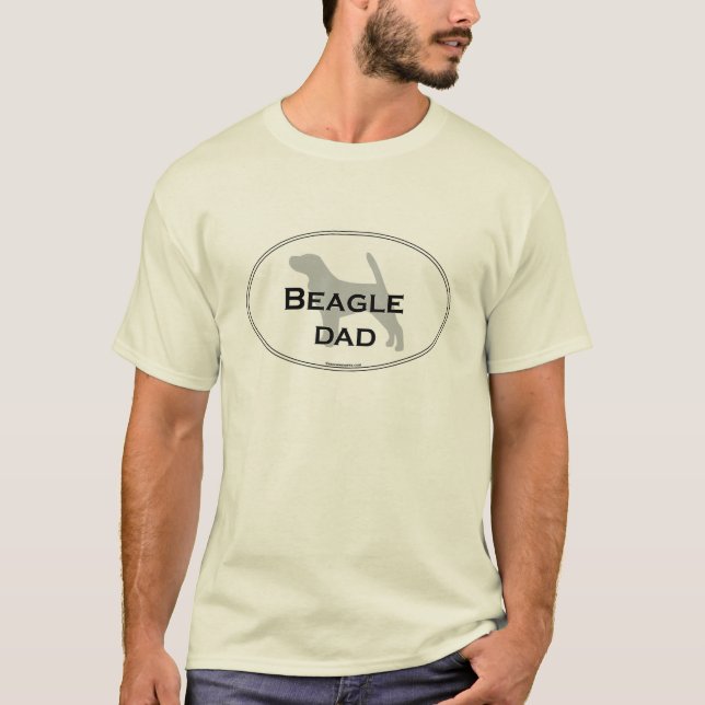 T-shirt Papa de beagle (Devant)