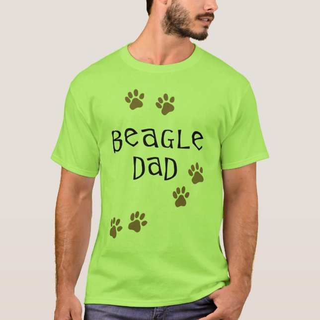 T-shirt Papa de beagle (Devant)