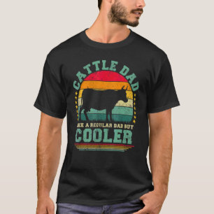 T-shirt Papa de bétail homme comme un papa normal mais plu