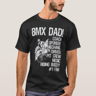 T-shirt Papa de BMX entraîneur parrain mécanicien pilote