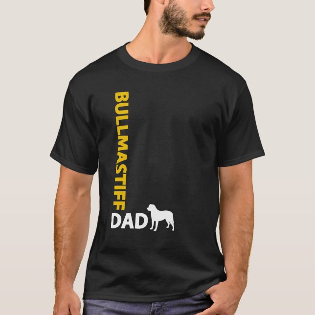 T-shirt Papa de Bullmastif (Devant)