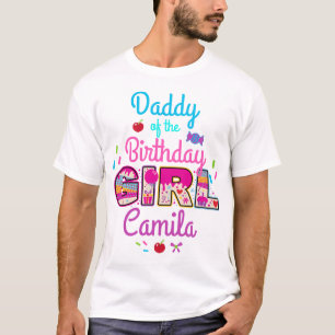 T-shirt Papa de Candyland de la fille d'anniversaire lol