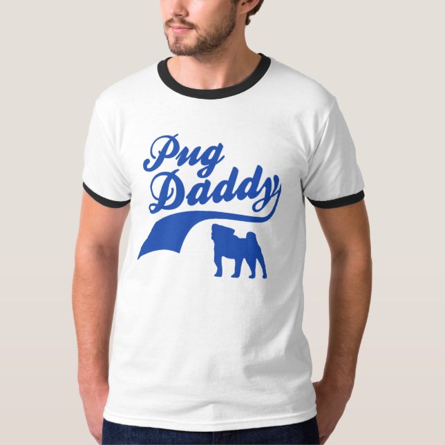 T-shirt papa de carlin (Devant)