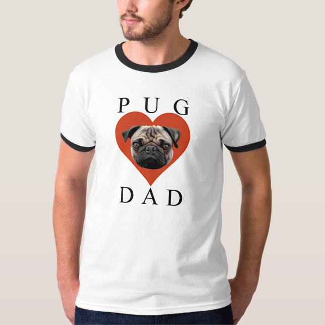 T-shirt Papa de carlin (Devant)