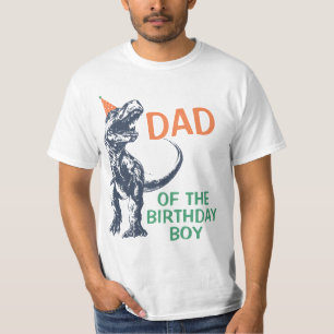 T-shirt Papa de casquette de partie de T-Rex de dinosaure