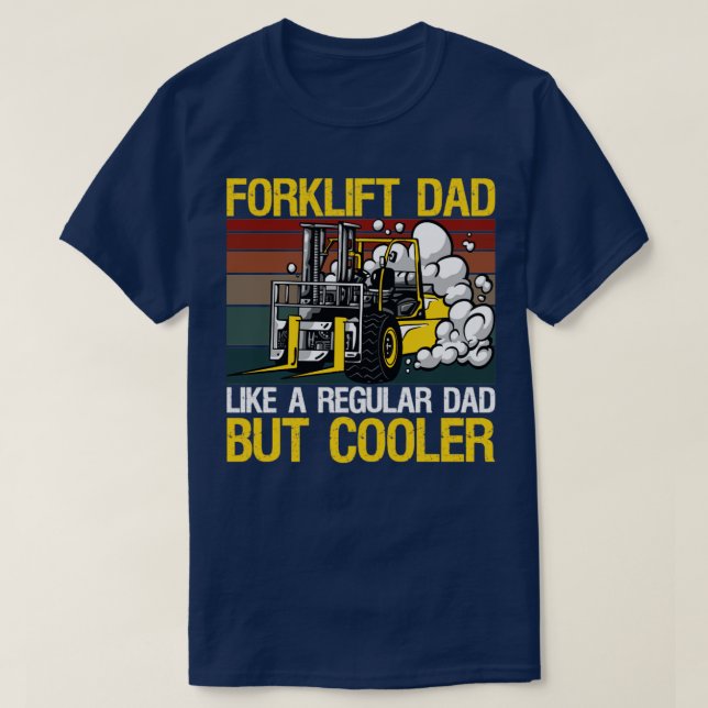 T-shirt Papa de chariot élévateur (Design devant)