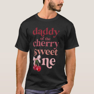 T-shirt Papa de Cherry Sweet One Coquette Première naissan