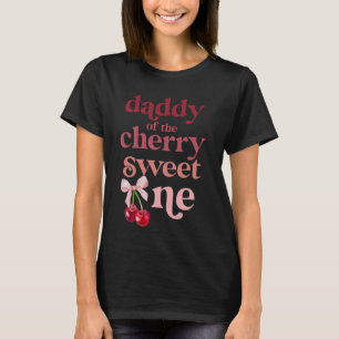 T-shirt Papa de Cherry Sweet One Coquette Première naissan