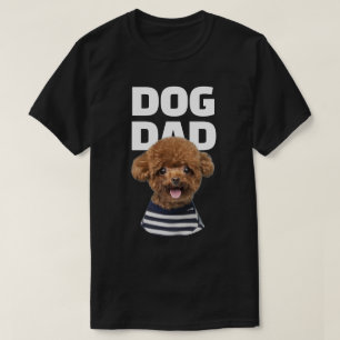 T-shirt Papa de chien cool personnalisé avec photo