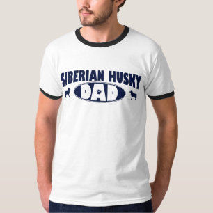 T-shirt Papa de chien de traîneau sibérien