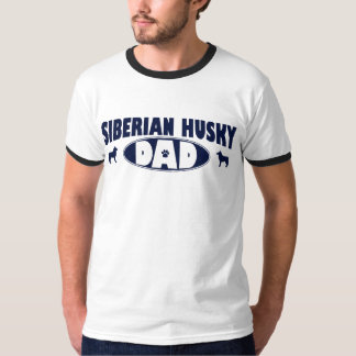 T-shirt Papa de chien de traîneau sibérien